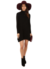 Amanda Long Sleeved Dress - Black - Reina Valentina
