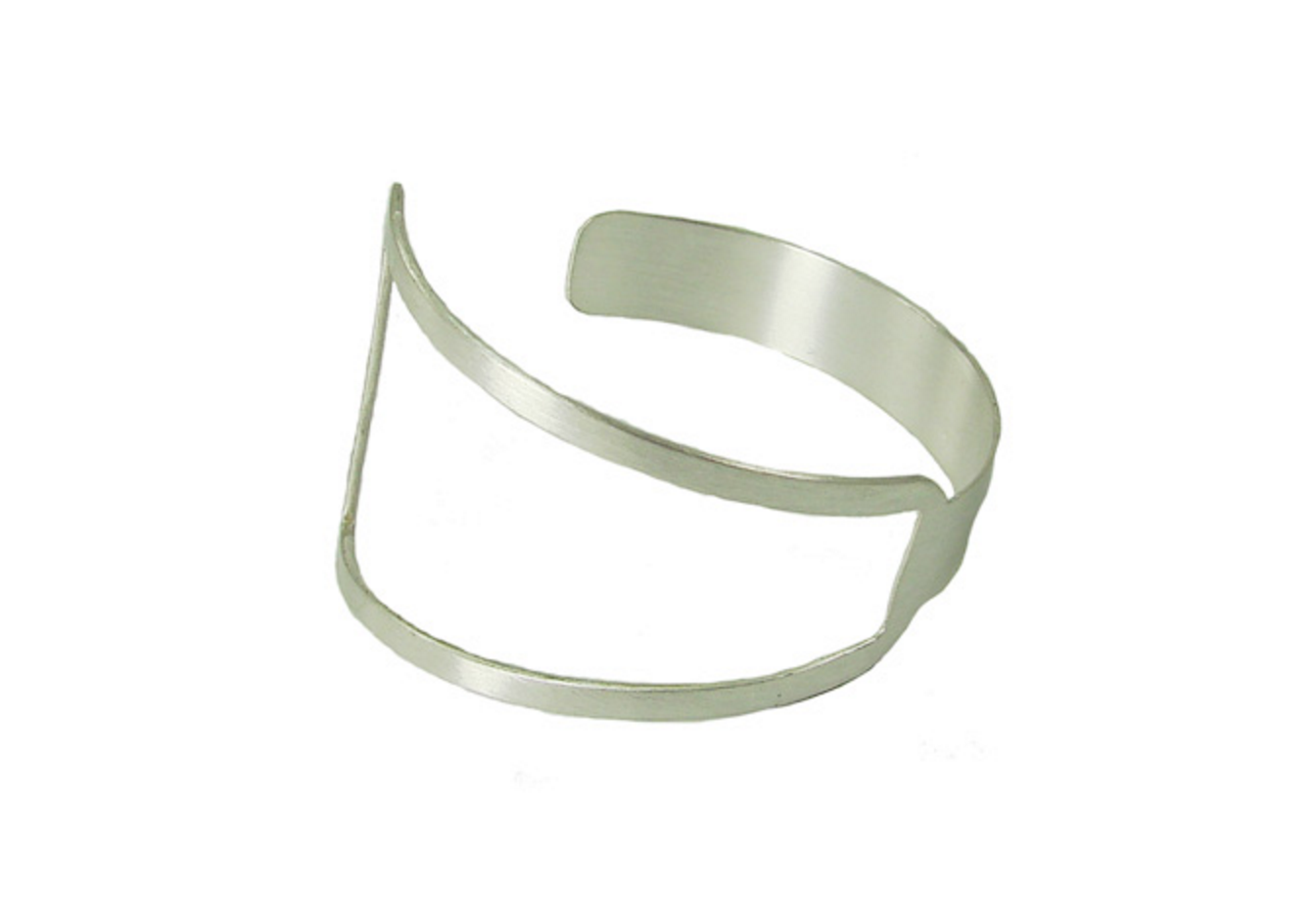 Assemetric Cuff - Silver - Reina Valentina
