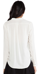 Ivory Wrap Blouse - Reina Valentina