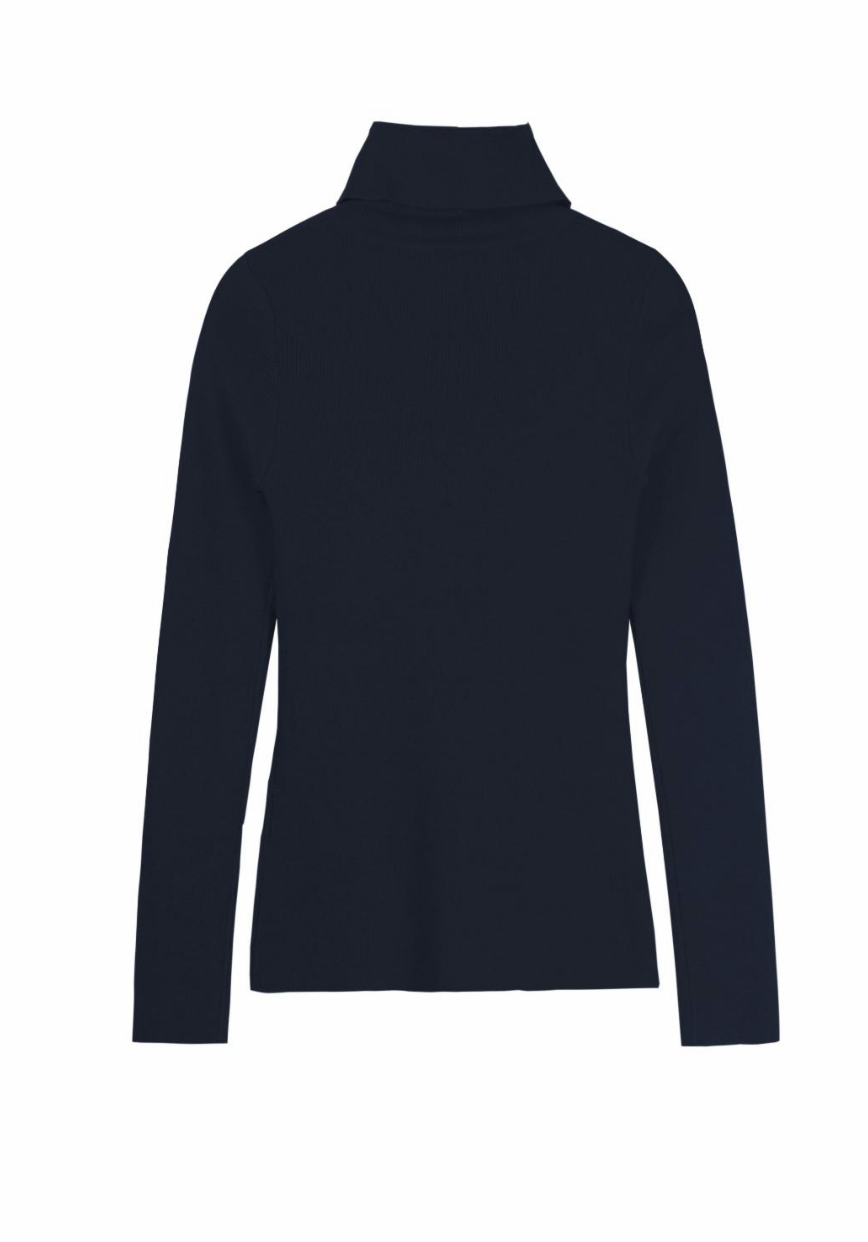 Navy Blue Knit Top - Reina Valentina