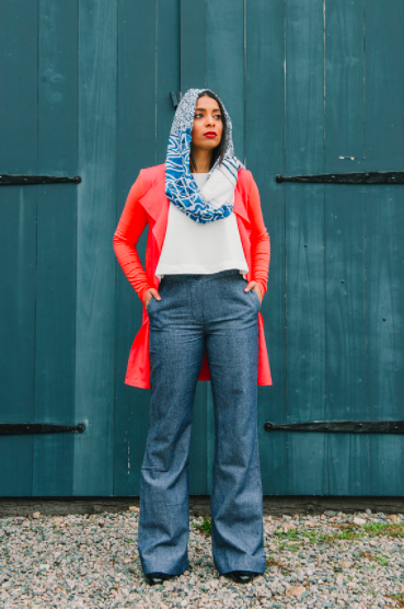 Chambray Pants - Reina Valentina