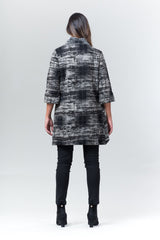 Stacey Jacket - Black & White Print - Reina Valentina