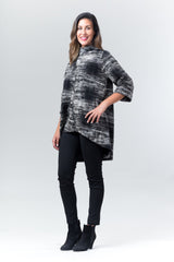 Stacey Jacket - Black & White Print - Reina Valentina