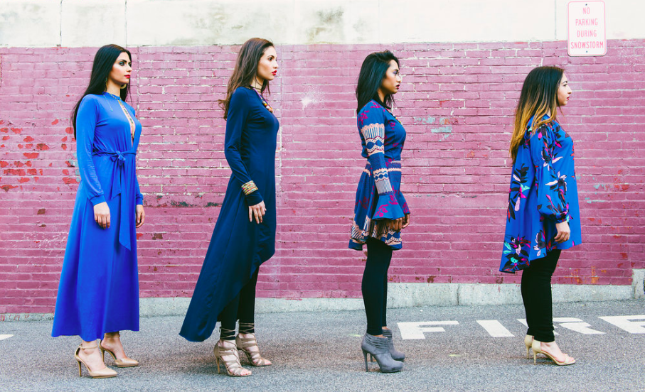 CORDELIA DRESS - BLUE - Reina Valentina