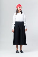 Chiffon Gaucho - Black - Reina Valentina