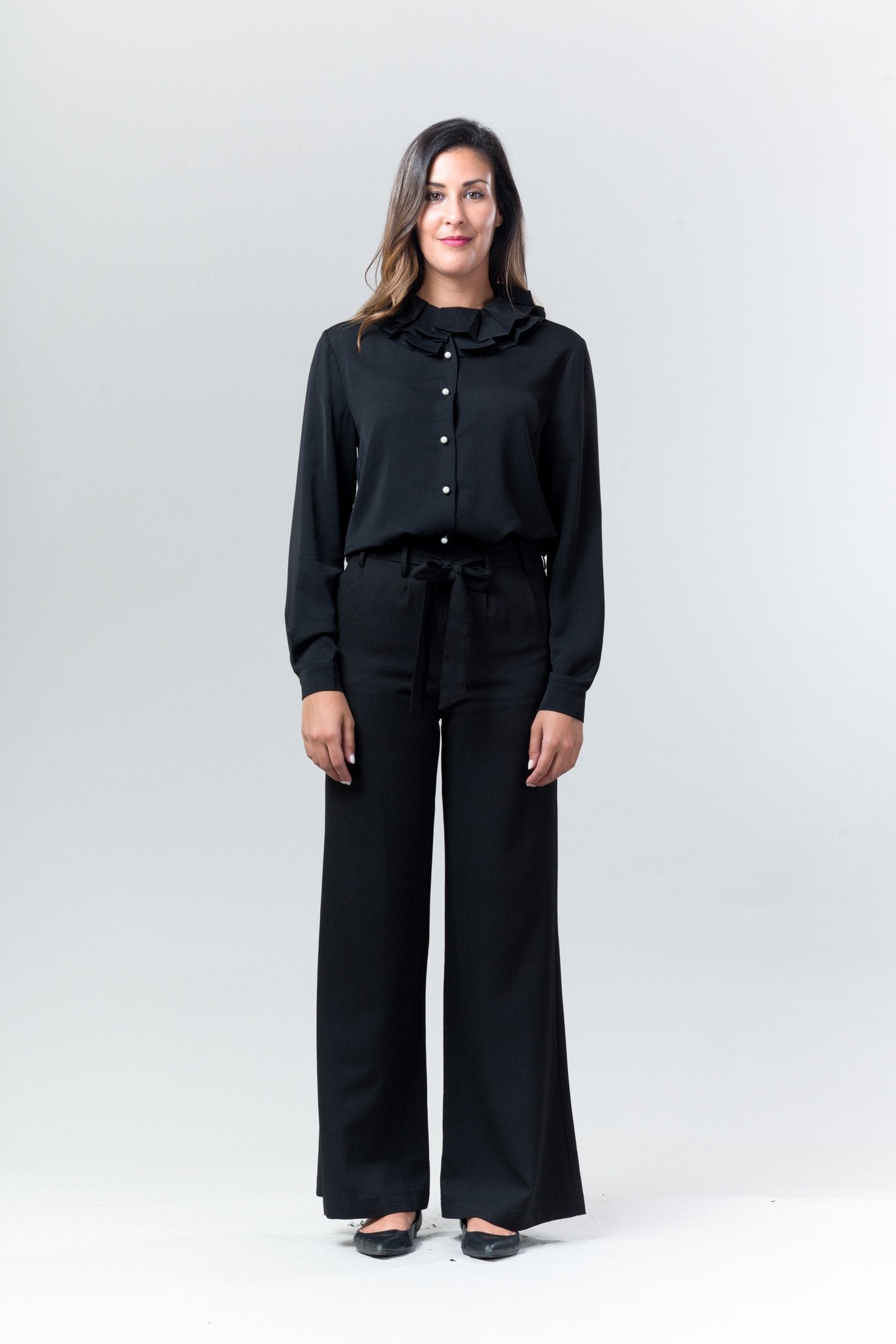 New Standard Blouse - Black - Reina Valentina