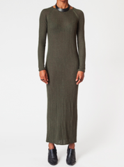 Elm Sweater Dress - Olive Green - Reina Valentina