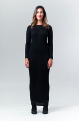 Elm Sweater Dress - Black - Reina Valentina
