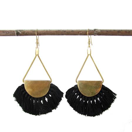 Fanned Arc Earrings - Reina Valentina