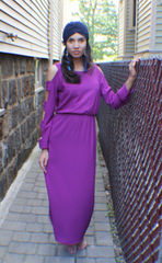 FLORENCE MAXI DRESS - FUSCHIA - Reina Valentina