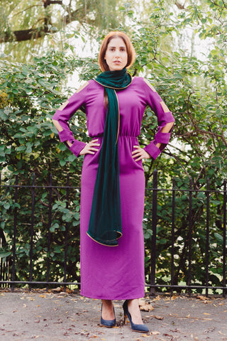 FLORENCE MAXI DRESS - FUSCHIA - Reina Valentina