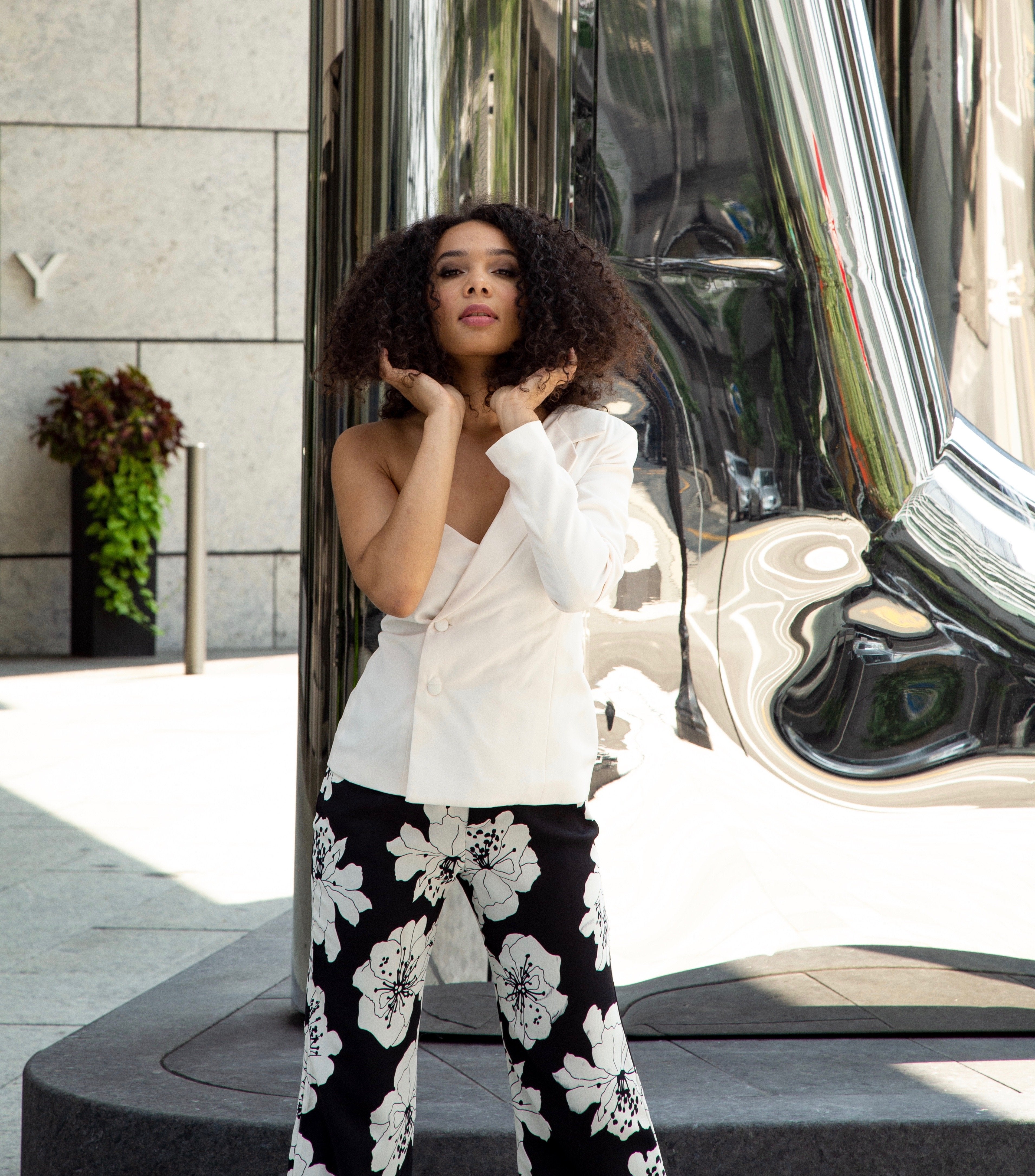 One Shoulder Jacket - Reina Valentina