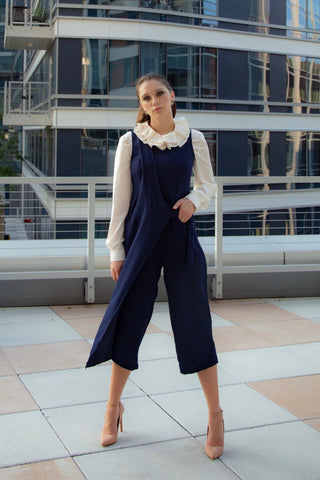 Navy Skyler Jumpsuit - Reina Valentina