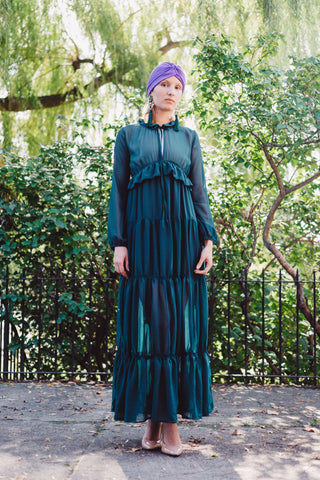 Isabelle Dress - Teal - Reina Valentina