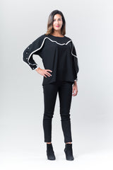 Wavelength Top w/ Pearl Buttons - Reina Valentina