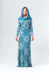 Larisa Dress - Teal Fleur - Reina Valentina
