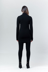 Mockneck Seamless Slip - Black - Reina Valentina