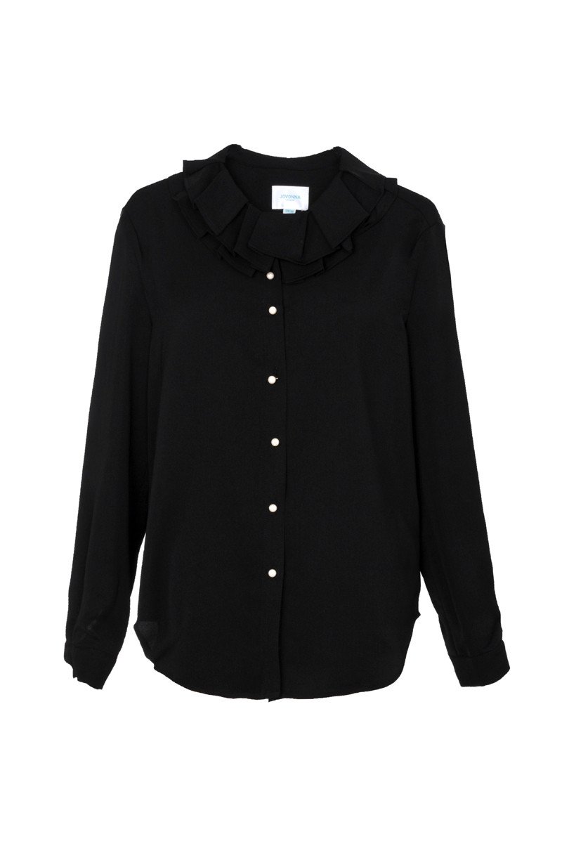 New Standard Blouse - Black - Reina Valentina