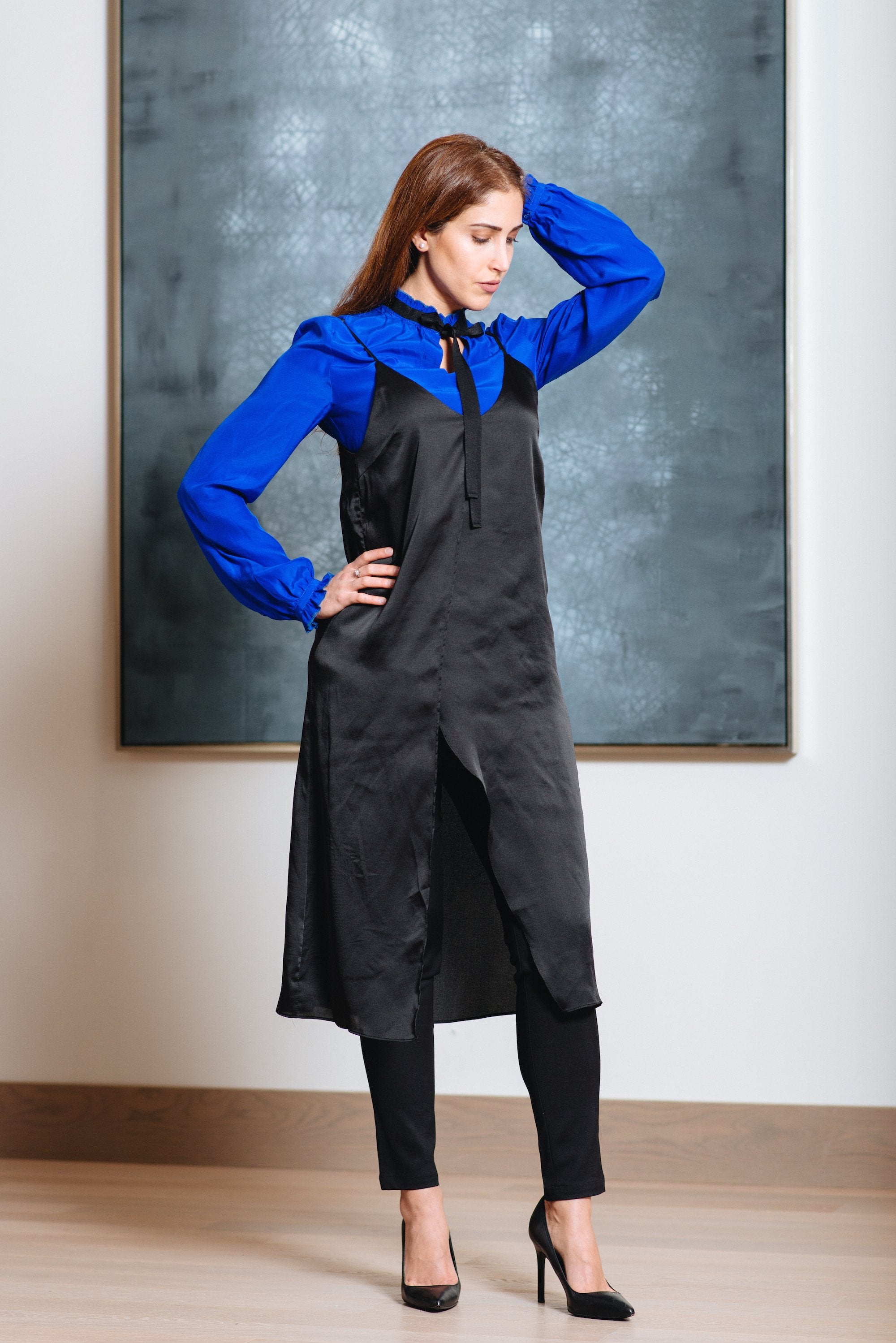 Bowie Cobalt Blouse - Reina Valentina