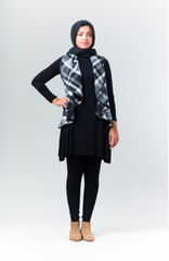 Plaid Fleece Ruffle Vest - Reina Valentina