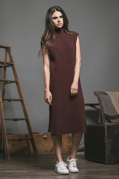 sleeveless sweater dress Midi Sweater Dress Medium
