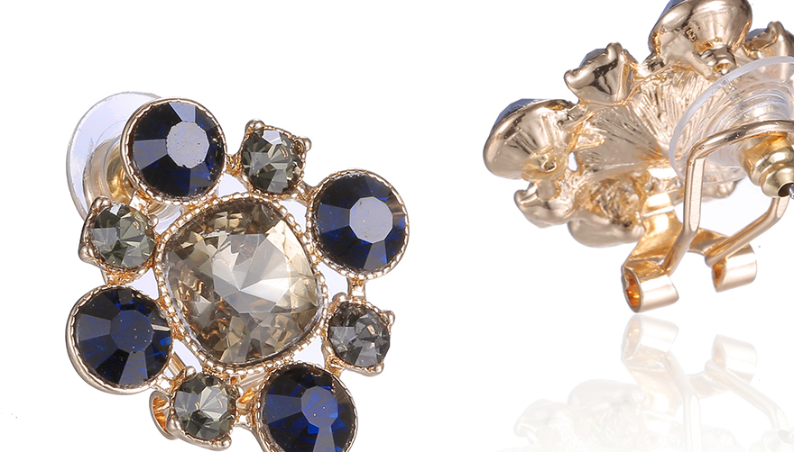 Jewel Blue Stud earrings - Reina Valentina