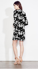 Mock Neck Floral Mini Dress - Reina Valentina