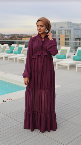 Isabelle Dress - Magenta - Reina Valentina