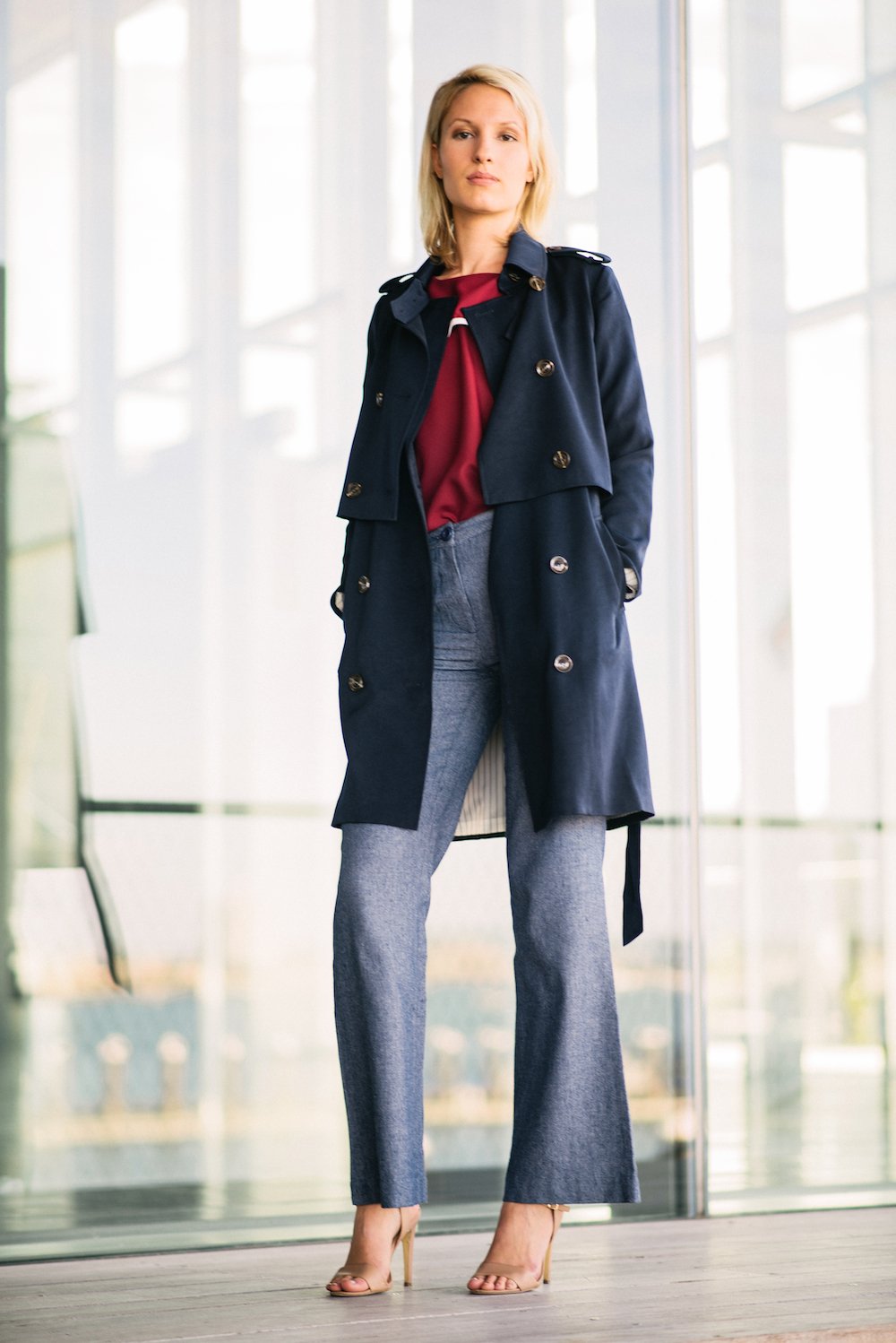 Chambray Pants - Reina Valentina