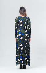 Stevie Dress - Olive Animal - Reina Valentina