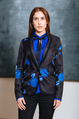 Vanity Blue Floral Jacket - Reina Valentina