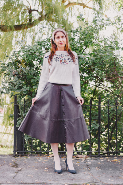 Joa faux on sale leather skirt