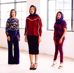 Wavelength Blouse - Red - Reina Valentina
