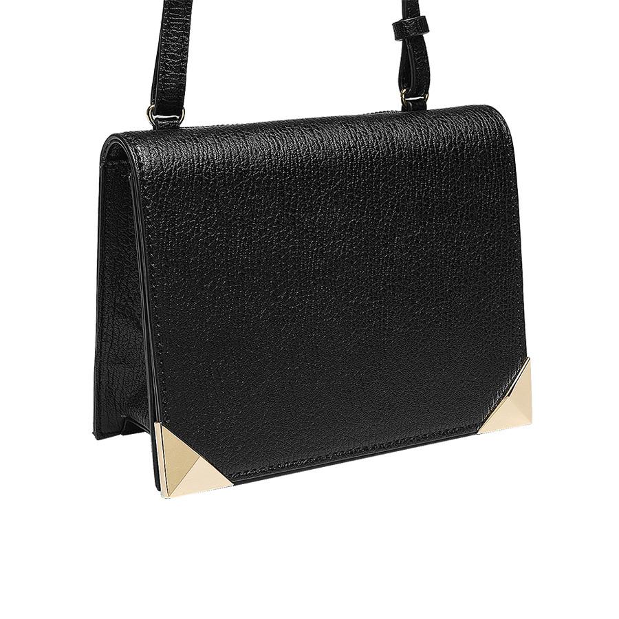 Coco Foldover Cross Body - Black - Reina Valentina