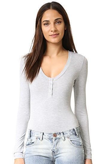 Henley Body Suit - Reina Valentina