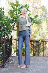 Chambray Pants - Reina Valentina