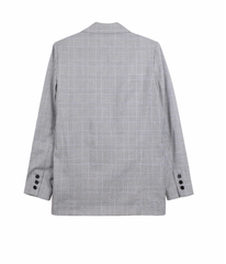 Louisette Plaid Blazer - Reina Valentina