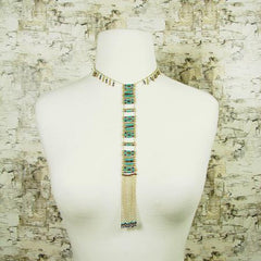 Sea & Earth Ladder Necklace - Reina Valentina