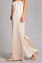 Zinnia Satin Wide Leg Pants - Reina Valentina