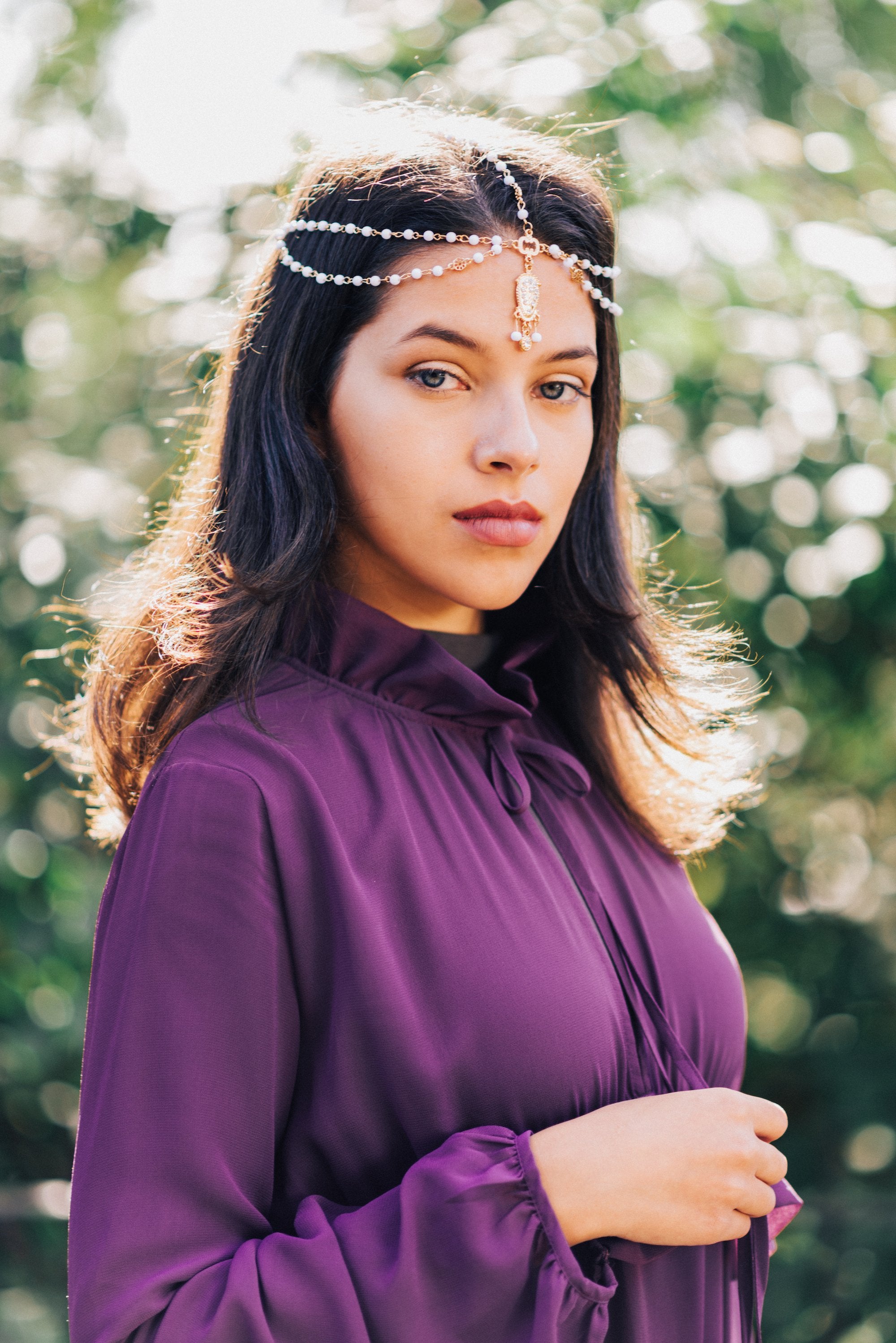 Beaded Headpiece – Reina Valentina Beaded Headpiece – Reina Valentina