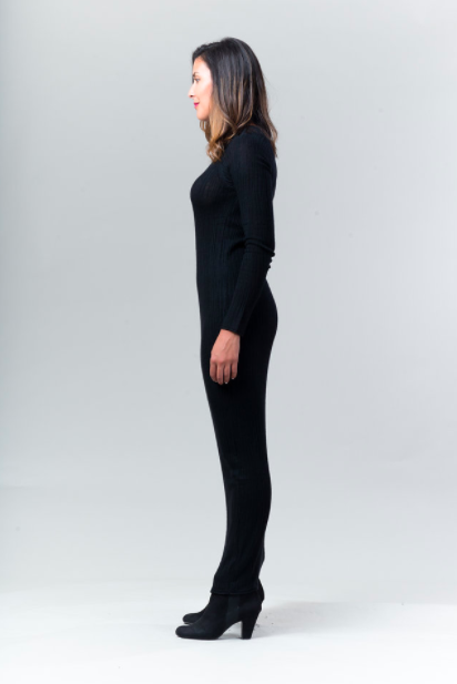 Elm Sweater Dress - Black - Reina Valentina