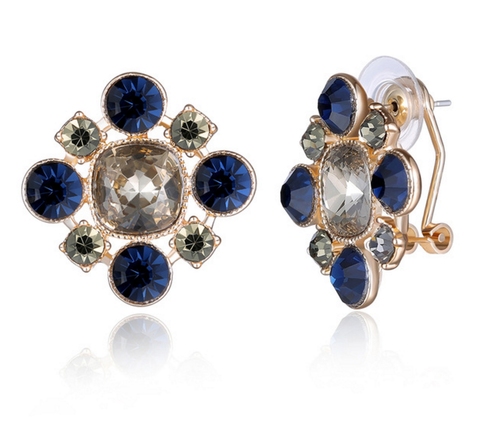 Jewel Blue Stud earrings - Reina Valentina